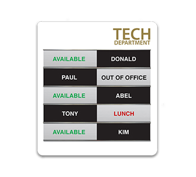 Custom Sliding Directory Sign - Davis Materialworks