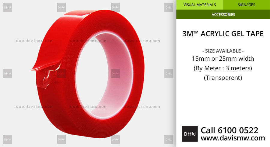 Acrylic Gel Tape - Davis Materialworks