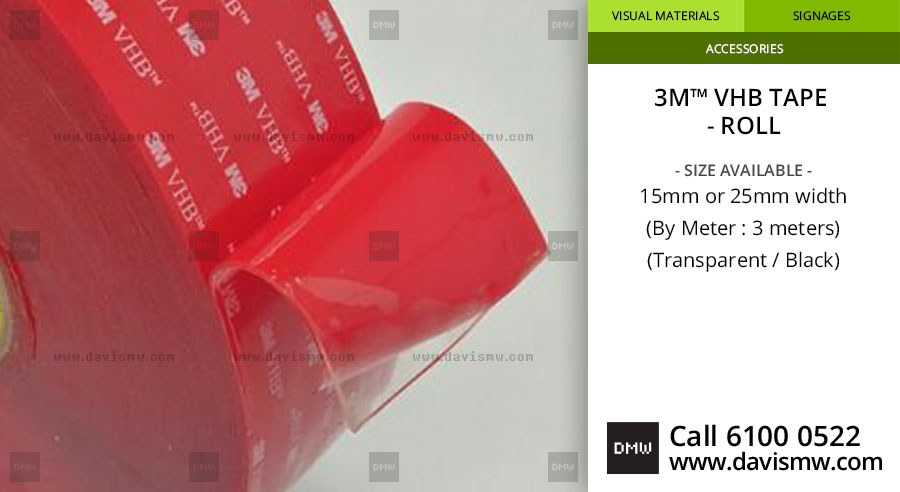3M™ VHB Acrylic Tape - Roll - Transparent - Davis Materialworks